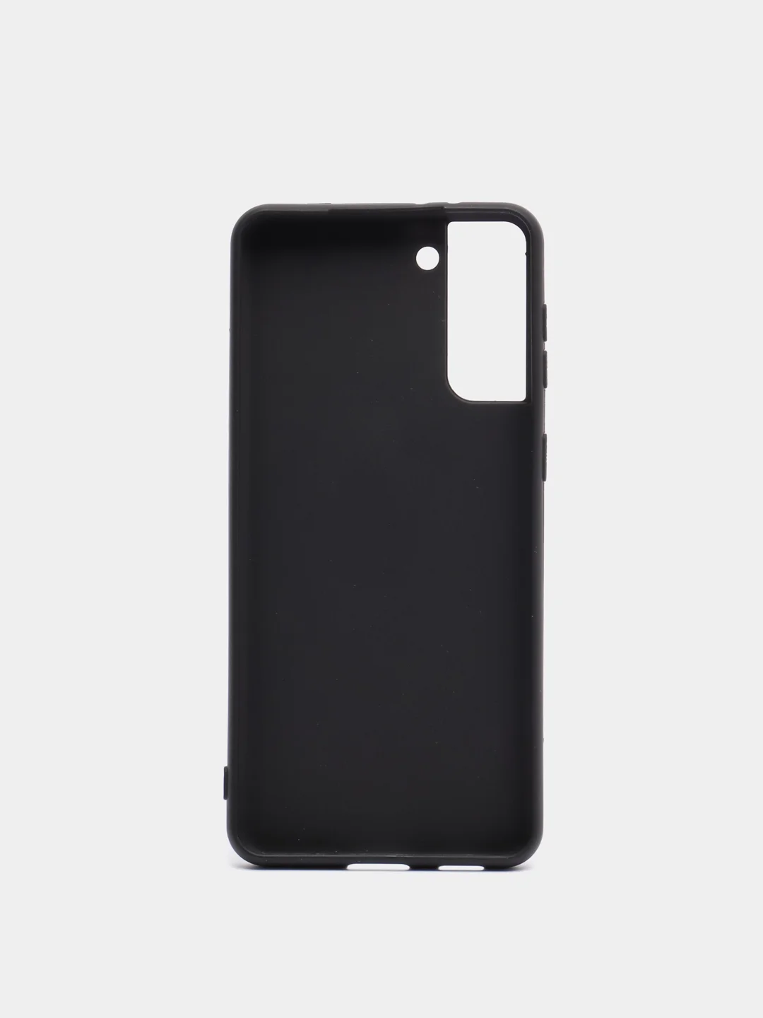 Черный чехол силиконовый для Samsung S21 / Samsung S21 Plus / S21 Ultra