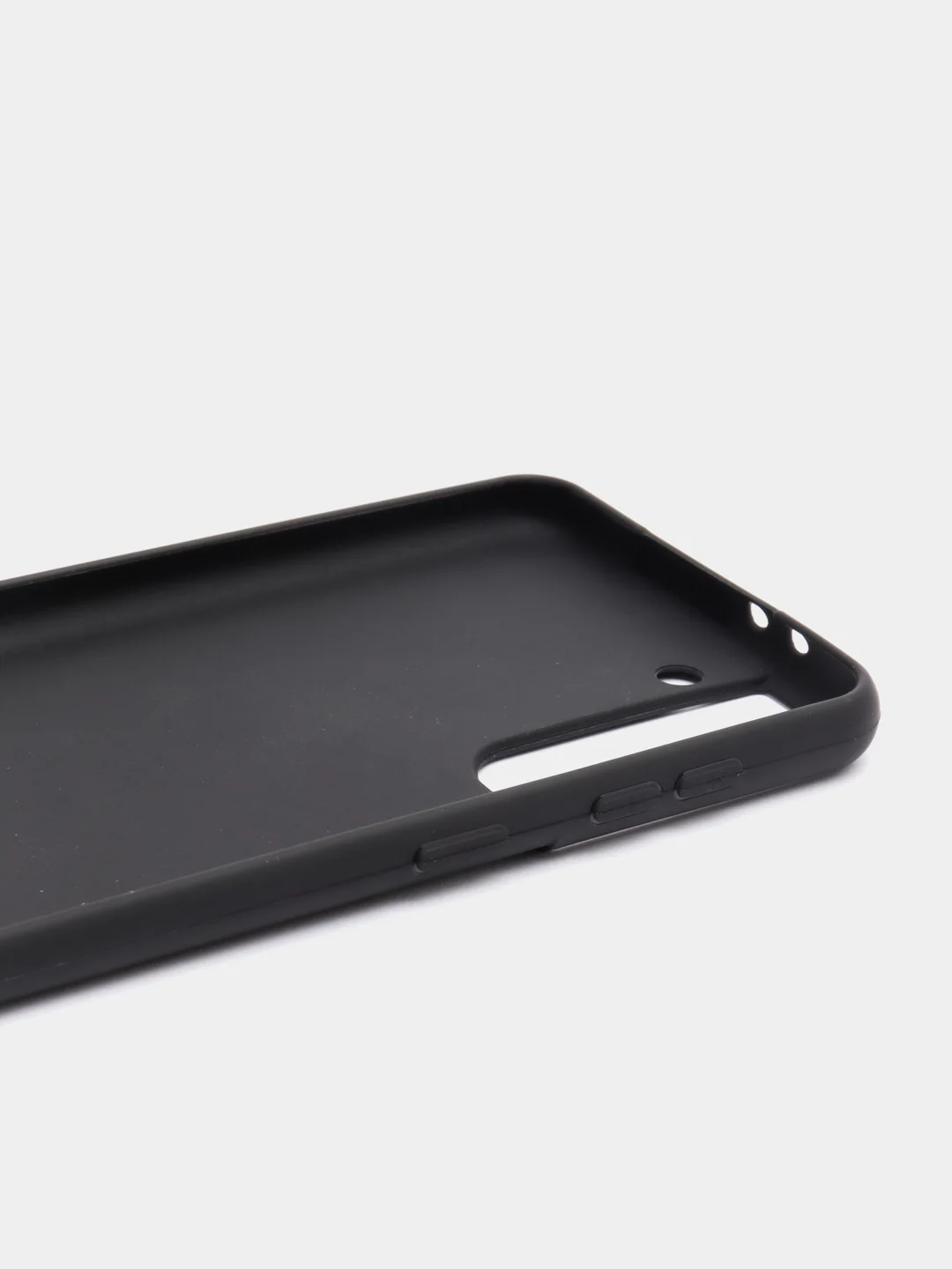 Черный чехол силиконовый для Samsung S21 / Samsung S21 Plus / S21 Ultra