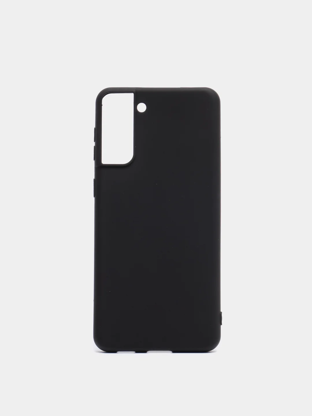 Черный чехол силиконовый для Samsung S21 / Samsung S21 Plus / S21 Ultra