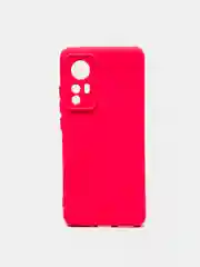 Красный чехол с защитой камерой и бархатом внутри Xiaomi 12X / XIAOMI 12