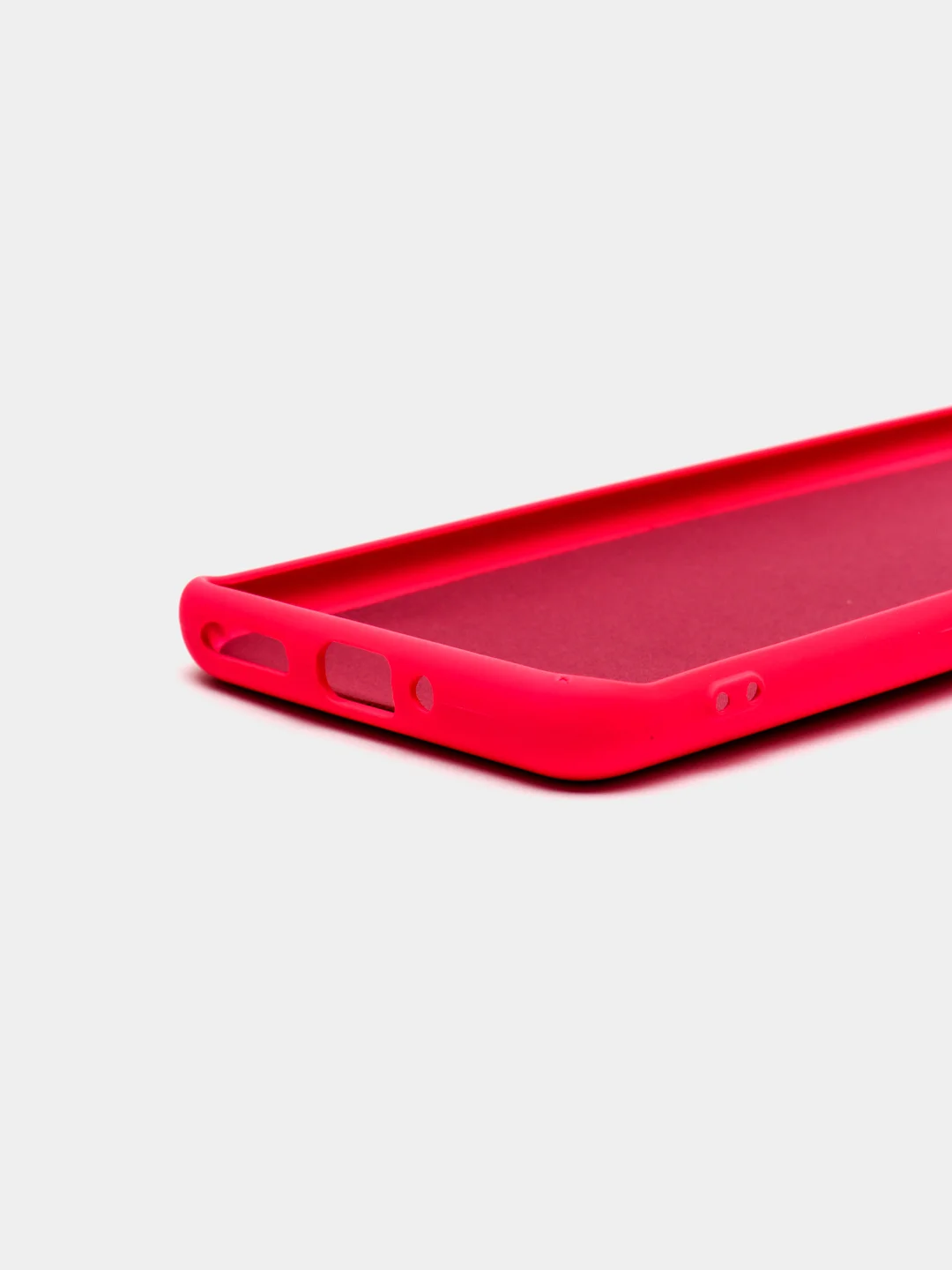 Красный чехол с защитой камерой и бархатом внутри Xiaomi 12X / XIAOMI 12