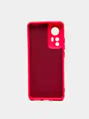Красный чехол с защитой камерой и бархатом внутри Xiaomi 12X / XIAOMI 12