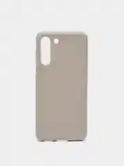 Серый чехол для Samsung S21 силиконовый матовый