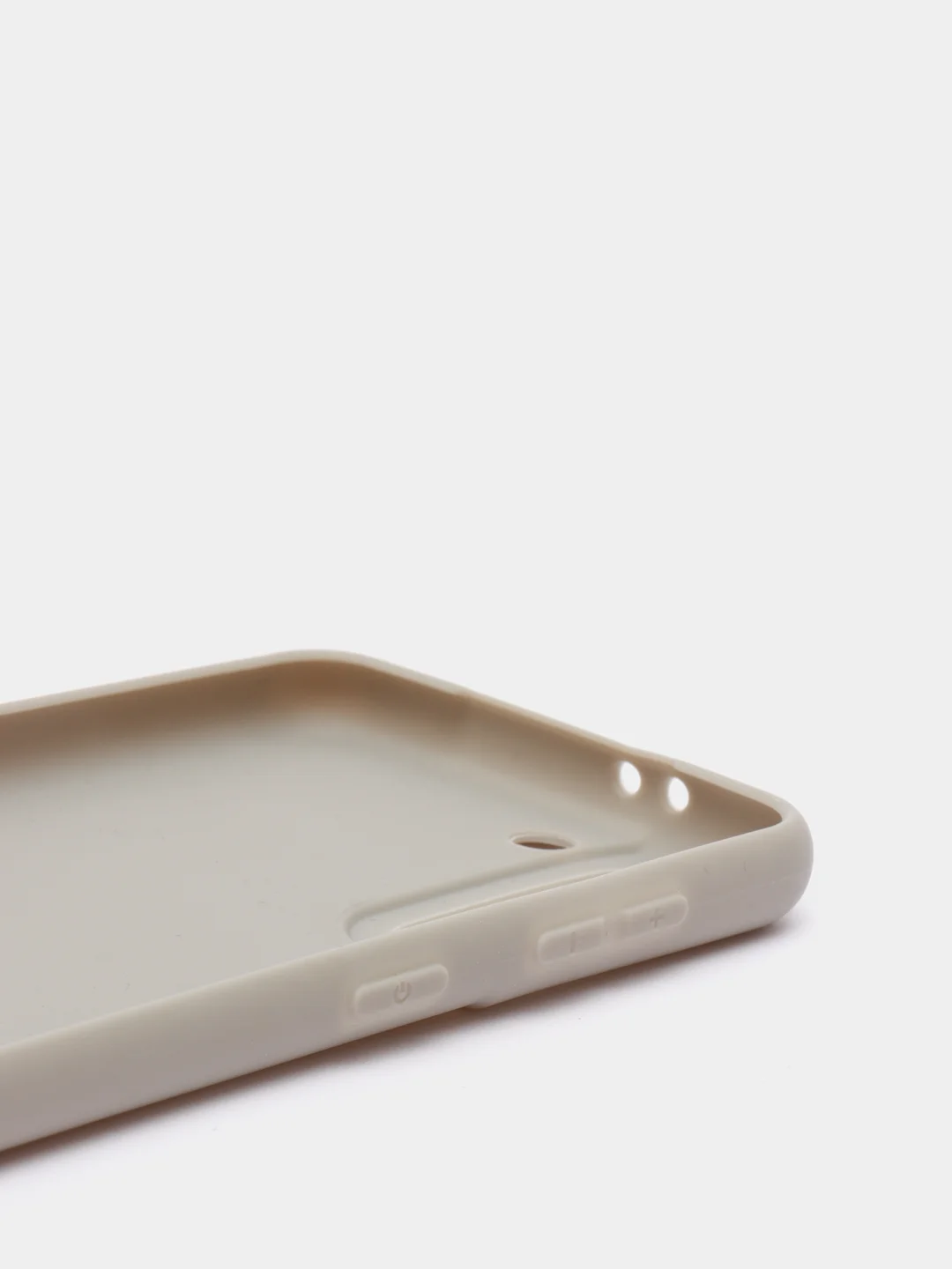 Серый чехол для Samsung S21 силиконовый матовый