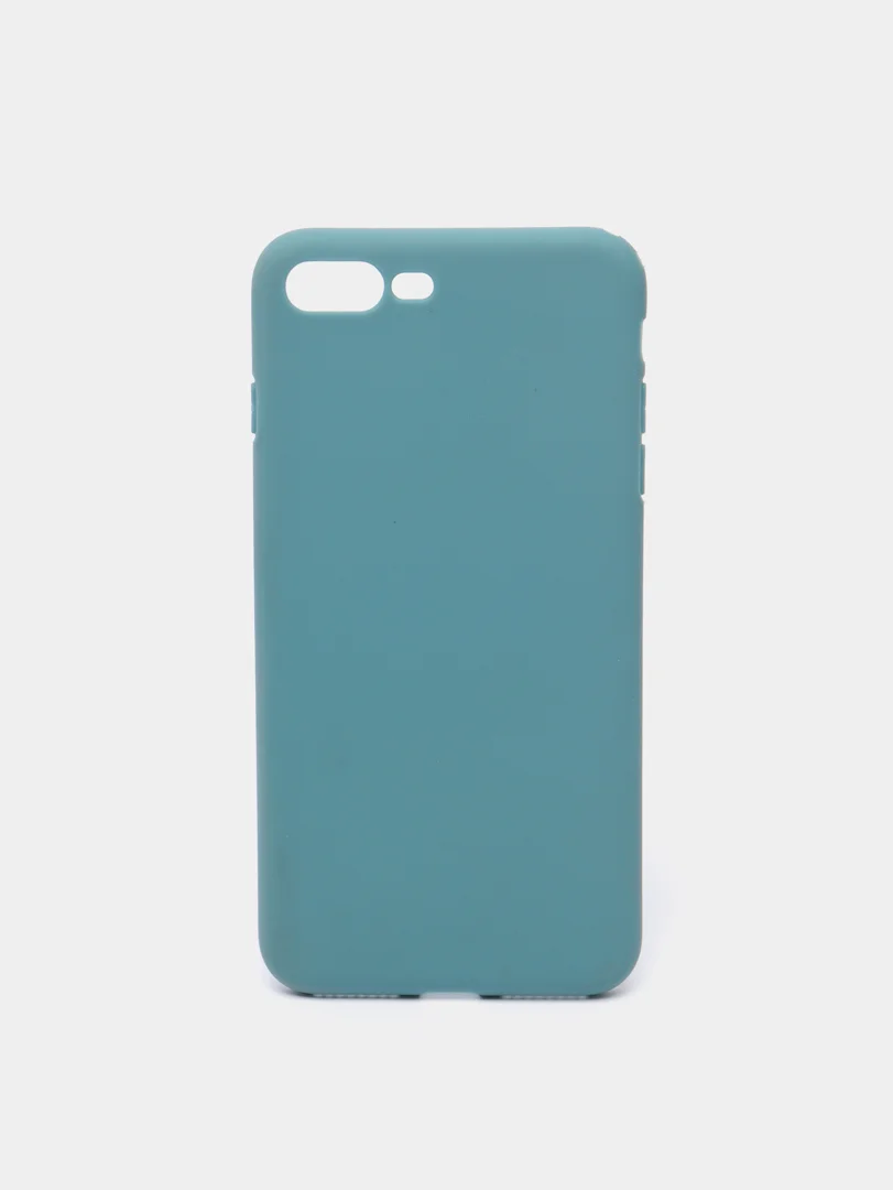 Бирюзовый яркий силиконовый чехол для iPhone, 14 цветов