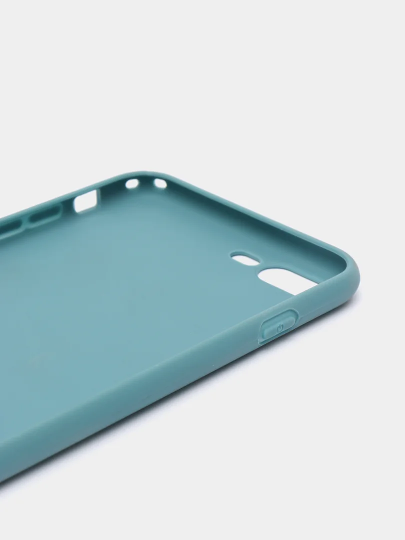 Бирюзовый яркий силиконовый чехол для iPhone, 14 цветов