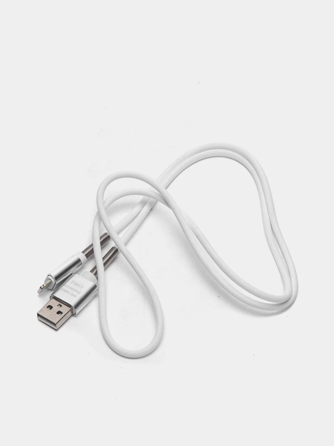 Белый кабель зарядный Micro-USB, Type-C, Lightning, 1 м