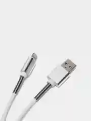 Белый кабель зарядный Micro-USB, Type-C, Lightning, 1 м