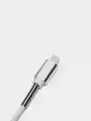 Белый кабель зарядный Micro-USB, Type-C, Lightning, 1 м