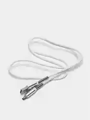 Белый кабель зарядный Micro-USB, Type-C, Lightning, 1 м