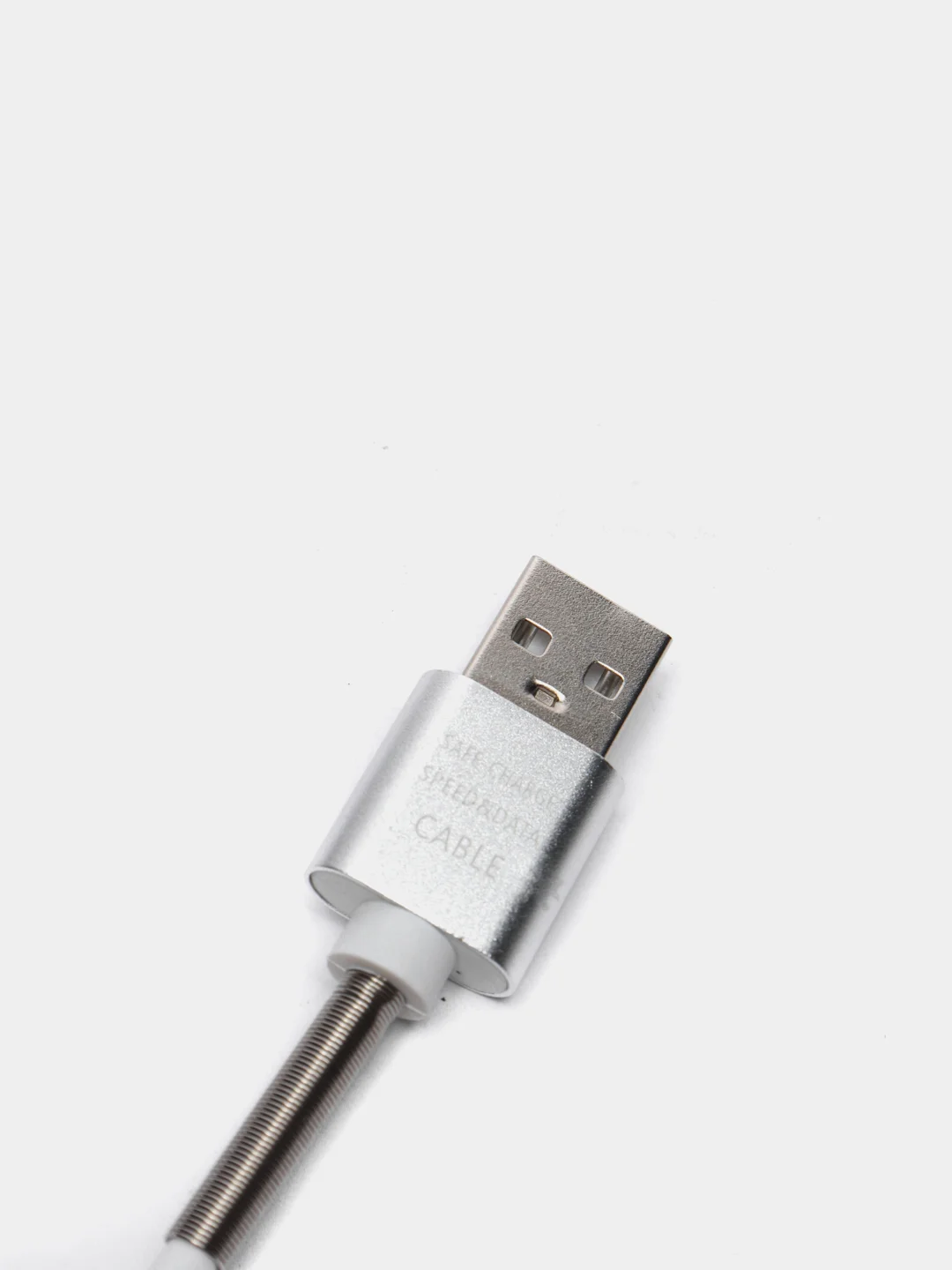 Белый кабель зарядный Micro-USB, Type-C, Lightning, 1 м
