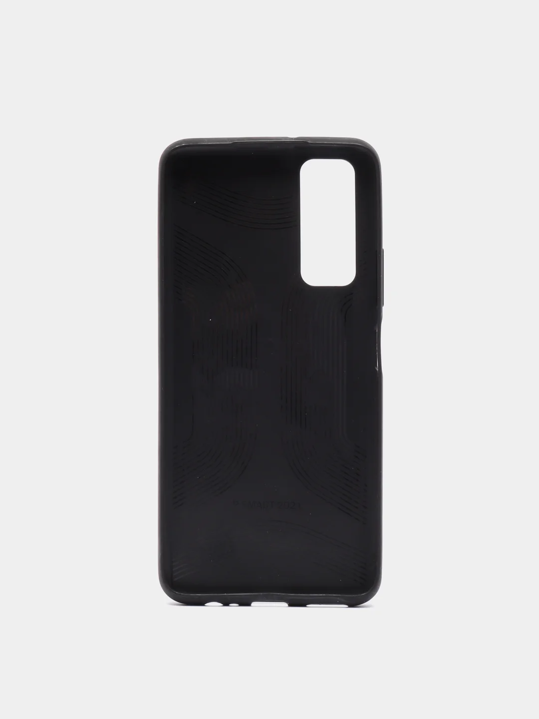 Черный чехол Huawei P Smart 2021 силиконовый, имитация кожи