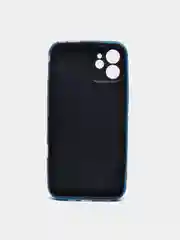Синий меланж светящийся чехол-накладка LUXO для iPhone 12 с флуоресцентным рисунком KAWS