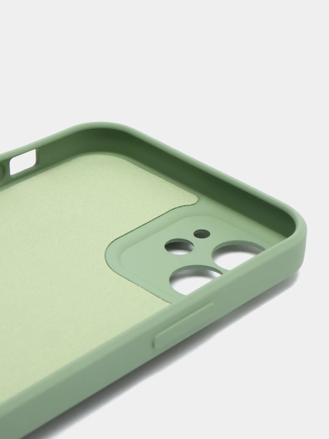 Лесной зеленый чехол силиконовый с кольцом на iPhone 12
