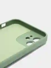 Лесной зеленый чехол силиконовый с кольцом на iPhone 12