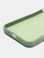 Лесной зеленый чехол силиконовый с кольцом на iPhone 12