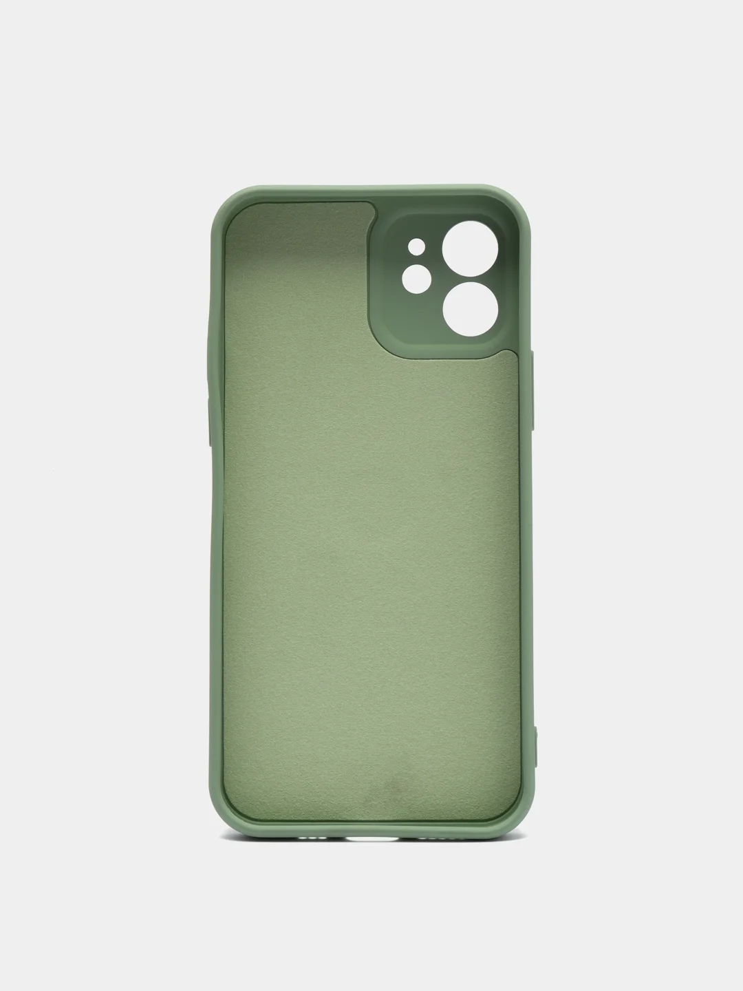 Лесной зеленый чехол силиконовый с кольцом на iPhone 12