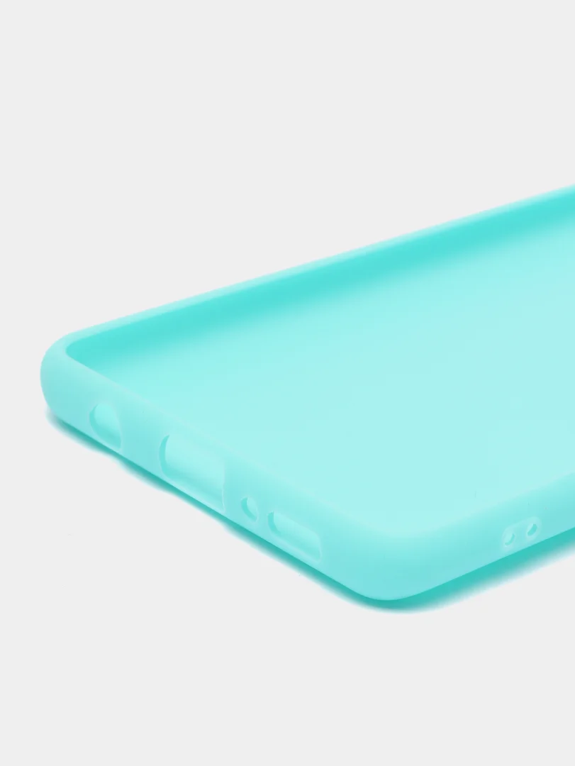Бирюзовый чехол силиконовый матовый для Samsung A42