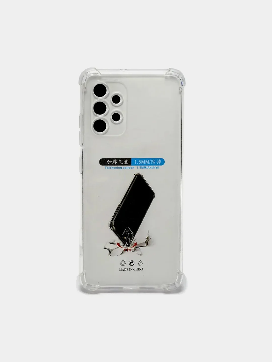 Прозрачный силиконовый чехол для Samsung Galaxy A13 4G (Самсунг А13 4Г), противоударный, прозрачный