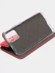Красный чехол-книжка для Xiaomi Redmi Note 10 с защитой камеры