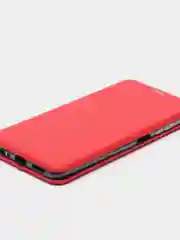 Красный чехол-книжка для Xiaomi Redmi Note 10 с защитой камеры