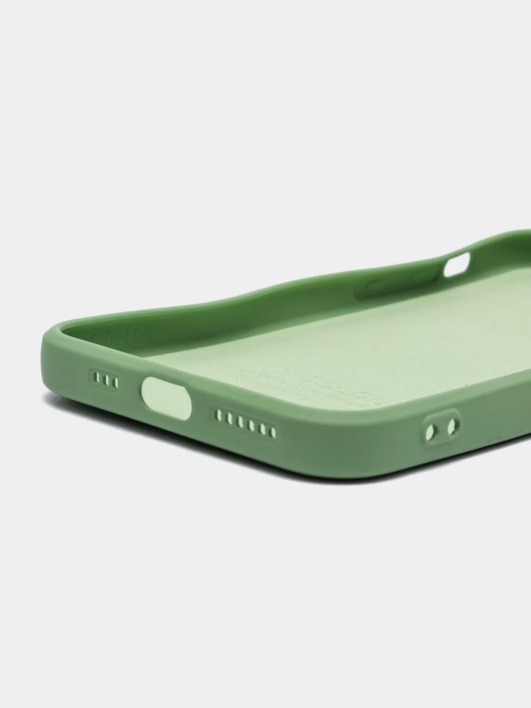 Бирюзовый чехол силиконовый с защитой камеры для Apple iPhone 11 Pro с бархатной подкладкой