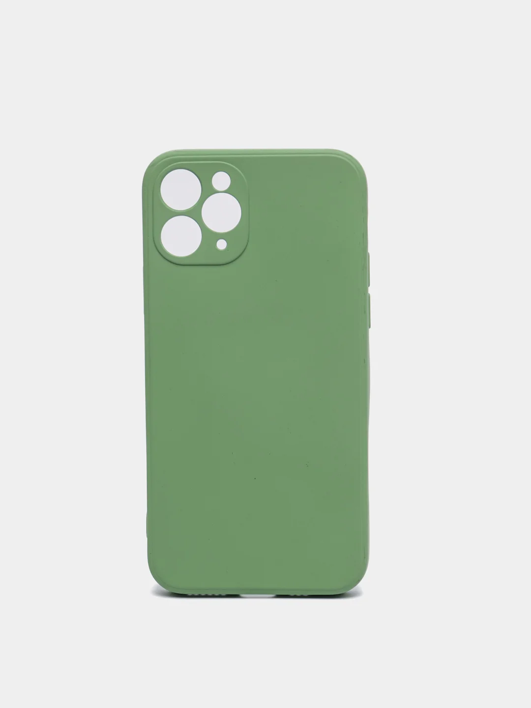 Бирюзовый чехол силиконовый с защитой камеры для Apple iPhone 11 Pro с бархатной подкладкой