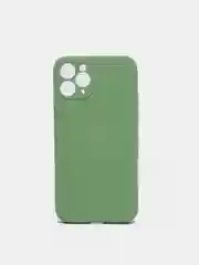 Бирюзовый чехол силиконовый с защитой камеры для Apple iPhone 11 Pro с бархатной подкладкой