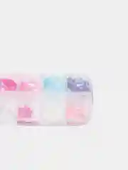 Голубой набор блесток 3D для дизайна ногтей 12 шт