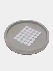 Белый липучка самоклеющая d1.5см (липы)