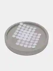 Белый липучка самоклеющая d1.5см (липы)