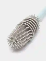 Серый ёршик для  мытья бутылок и стаканов  силиконовый