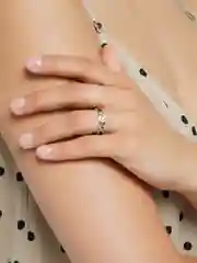 Серебряный женское необычное кольцо