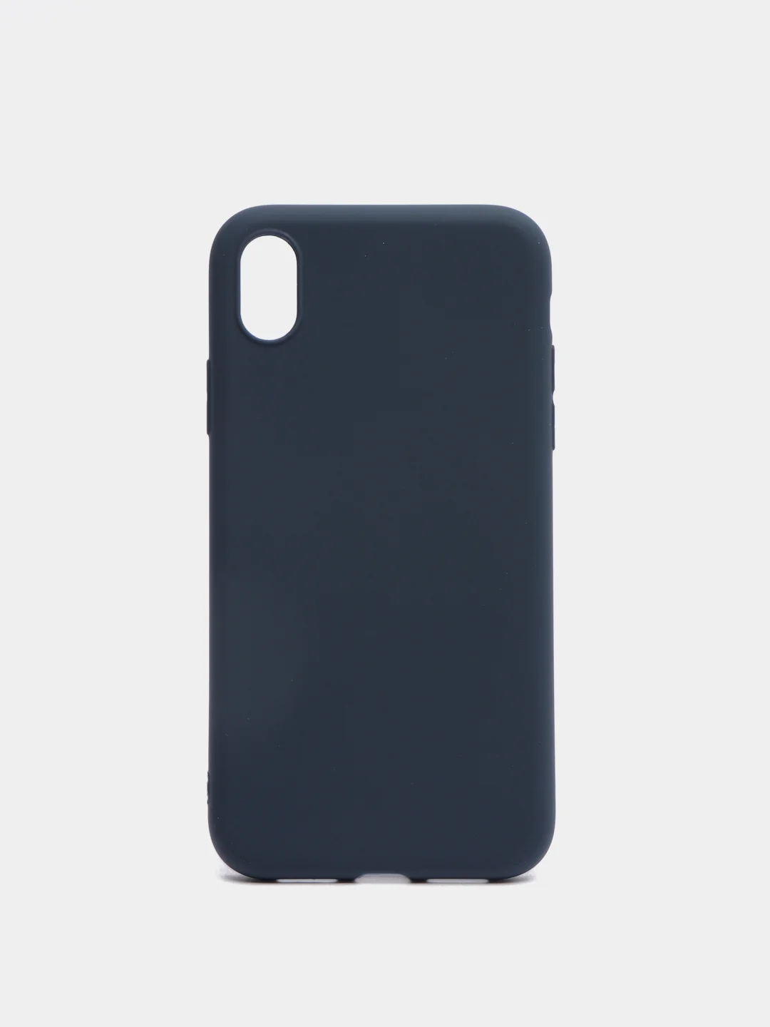 Синий меланж силиконовый чехол на iPhone X / iPhone XS / iPhone XR