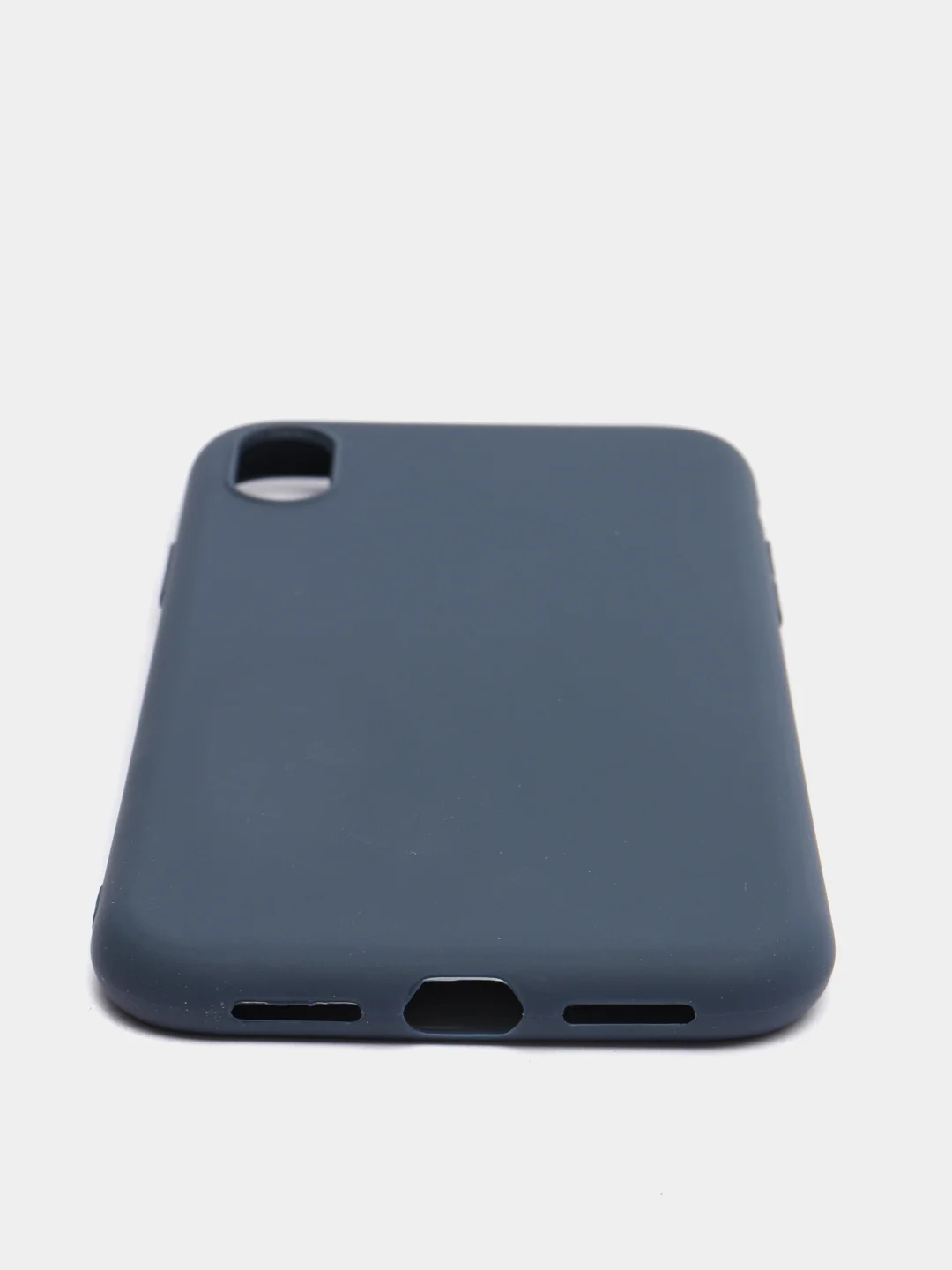 Синий меланж силиконовый чехол на iPhone X / iPhone XS / iPhone XR