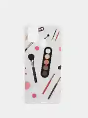 Белый чехол Samsung Galaxy M31, Самсунг Галакси М31 с рисунком "Косметика"