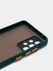 Зеленый чехол противоударный матовый для Samsung A72