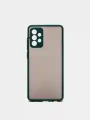 Зеленый чехол противоударный матовый для Samsung A72