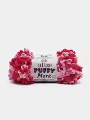 Розовый пряжа петельками Alize Puffy More