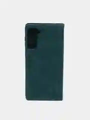 Тёмно-зелёный чехол для Samsung S21 Plus с карманом для карт и подставкой