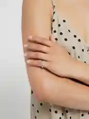 Серый женское необычное кольцо