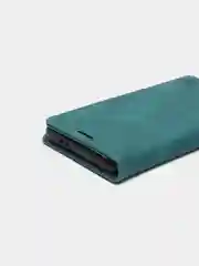 Тёмно-зелёный чехол для Samsung S21 с карманом для карт и подставкой