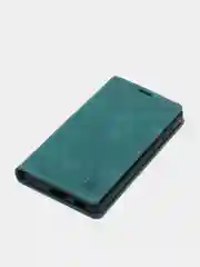 Тёмно-зелёный чехол для Samsung S21 с карманом для карт и подставкой