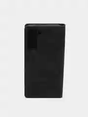 Черный чехол для Samsung S21 с карманом для карт и подставкой