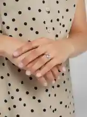 Белый женское необычное кольцо