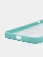 Бирюзовый чехол для айфон (iPhone) 11 / 12 / 13 Pro Max про макс пластиковый с принтом