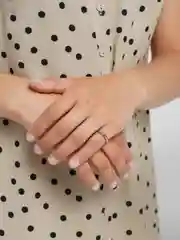 Серебряный кольцо с гранями, регулируемый размер