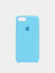 Голубой чехол Silicone Case (Чехол силиконовый) для iPhone 8/ iPhone 8 plus