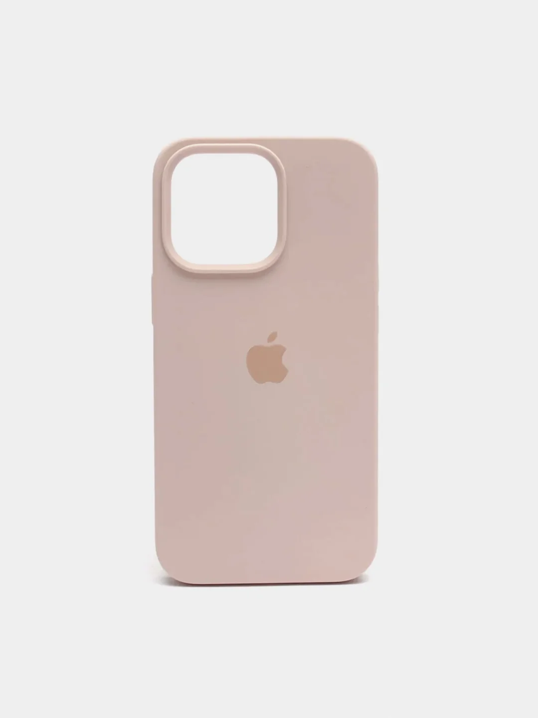 Кремовый силиконовый защитный чехол для iPhone 13 с закрытым низом