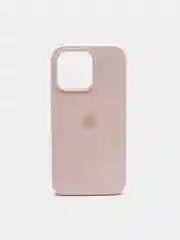 Кремовый силиконовый защитный чехол для iPhone 13 с закрытым низом